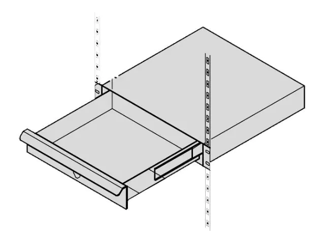 SCHROFF Rack Storage Drawer - RAL 7035 - 1U - 48.3 cm (19") 20110054