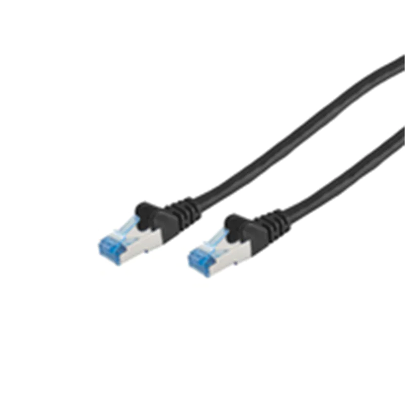 ShiverPeaks 75713-S, 3 m, Cat6a, Schwarz, RJ-45, S/FTP (S-STP), RJ-45
