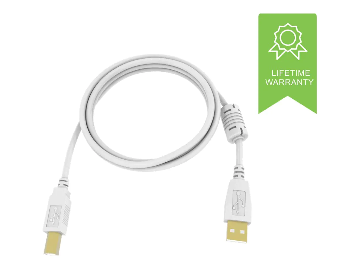 Vision Techconnect 2 - USB-Kabel - USB Typ B (M) zu USB (M) - USB 2.0 - 3 m - weiß