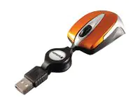 Verbatim Go Mini Optical Travel Mouse - Maus - rechts- und linkshändig - optisch - kabelgebunden - USB - Volcanic Orange