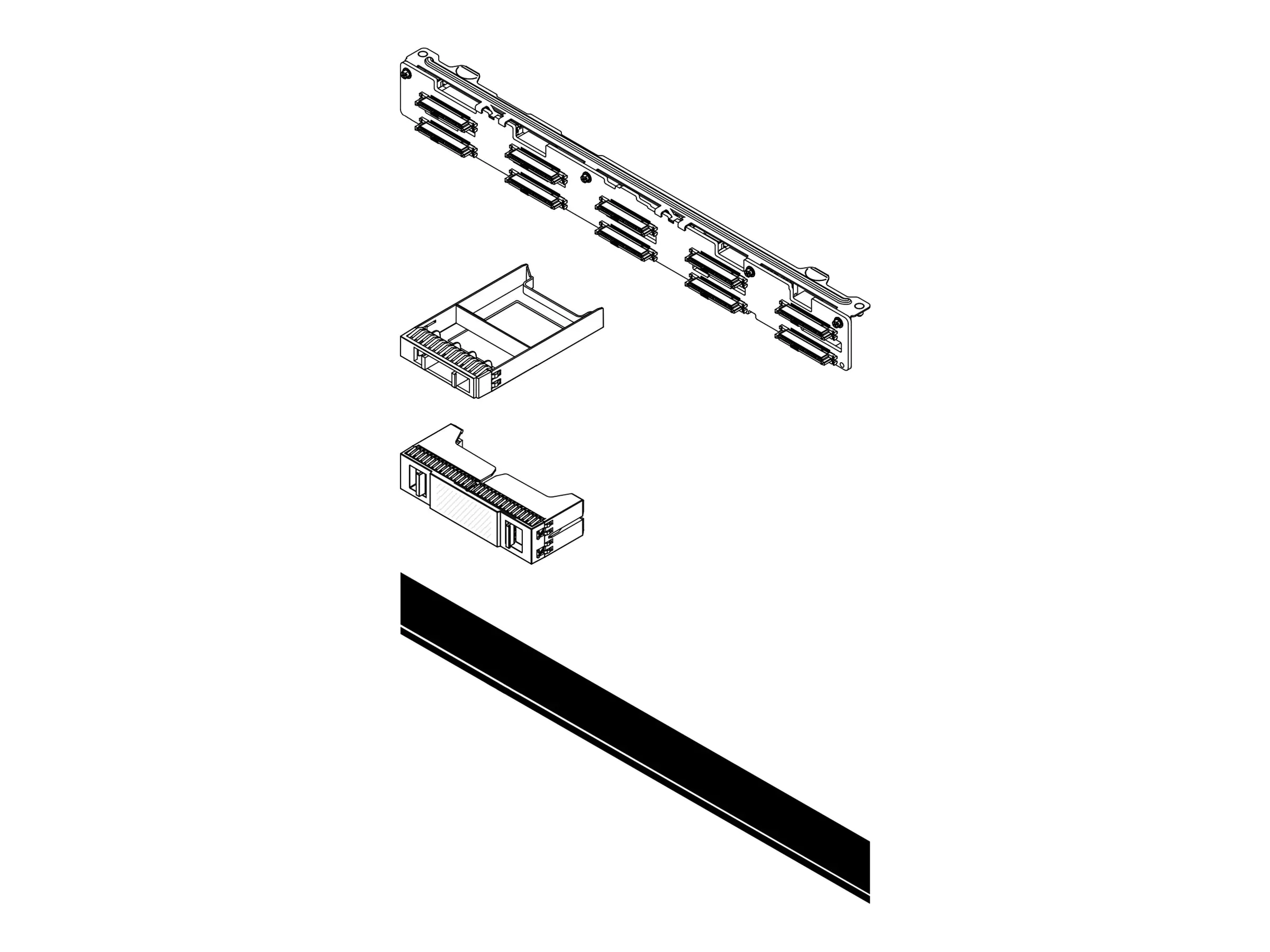 Lenovo Server 10 x 2,5" Gen5 Backplane-Kit