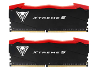 Patriot Viper Xtreme 5 - DDR5 - Kit - 48 GB: 2 x 24 GB - DIMM 288-PIN - 3800 MHz / PC5-60800 - CL36 - 1.45 V - ungepuffert - on-die ECC - mattschwarz, weiß, Rot