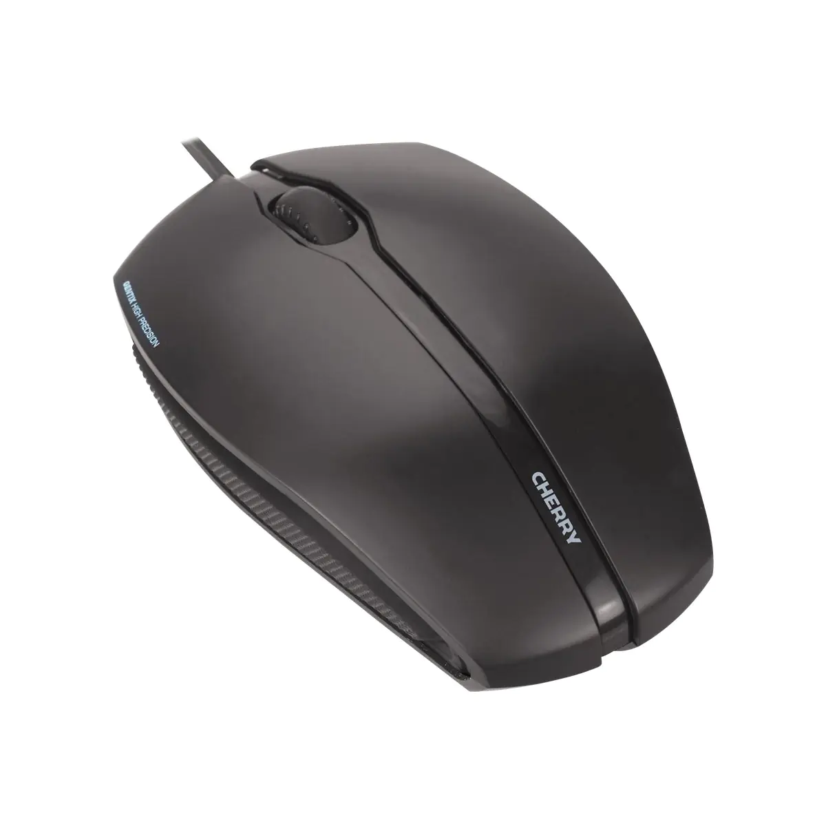 CHERRY GENTIX - Maus - rechts- und linkshändig - optisch - 3 Tasten - kabelgebunden - USB - Schwarz