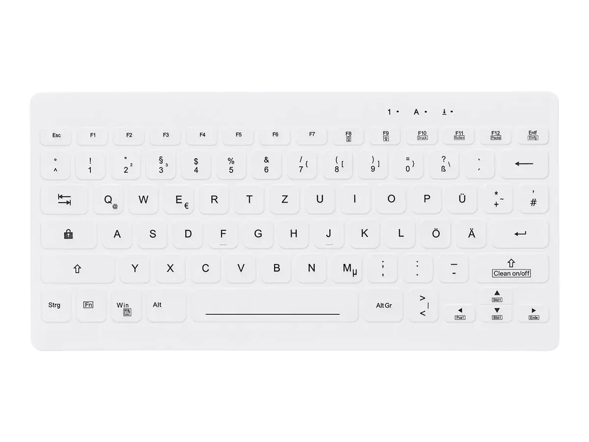 Active Key Cherry AK-C4112F-FU1-W/GE - wischdesinfizierbar -wireless - weiss - Maus
