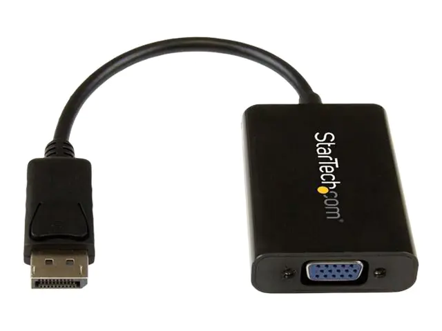 StarTech DisplayPort to VGA Adapter with Audio - 1920x1200 - DP to VGA Converter for Your VGA Monitor or Display (DP2VGAA) - DisplayPort/VGA-Adapter - DisplayPort (M) zu HD-15 (VGA), Mikro-USB Typ B (nur Strom), Mini-Stecker (W) - DisplayPort 1.2 - 18.4 m