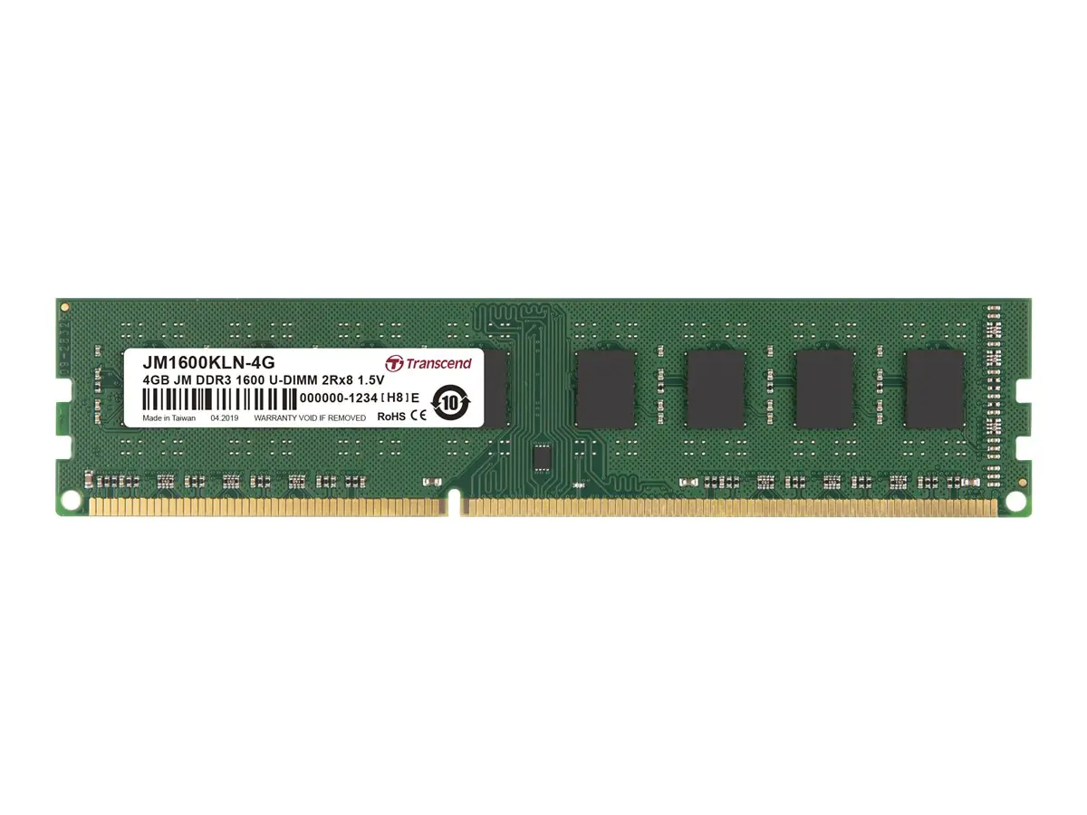 Transcend JetRAM - DDR3 - Modul - 4 GB - DIMM JM1600KLN-4G