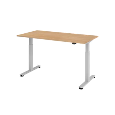 Hammerbacher Schreibtisch VXDSM16/E/S 160x80cm eiche