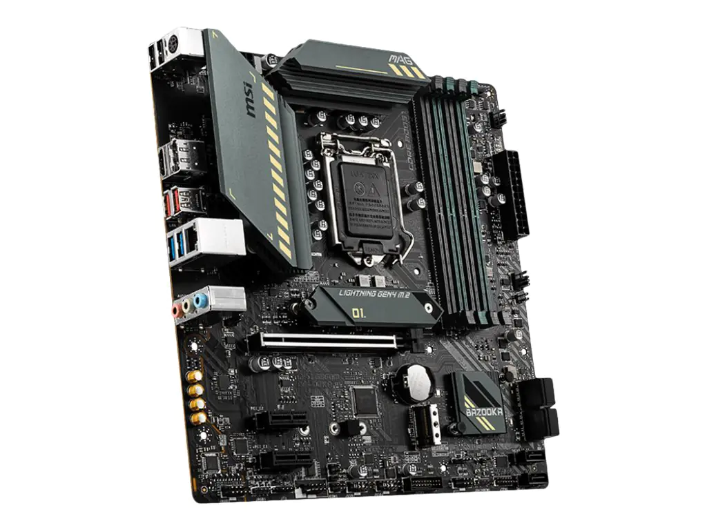 MSI MAG B560M BAZOOKA - Motherboard - micro ATX - LGA1200-Sockel - B560 Chipsatz - USB 3.2 Gen 1, USB 3.2 Gen 2 - 2.5 Gigabit LAN - Onboard-Grafik (CPU erforderlich) - HD Audio (8-Kanal)