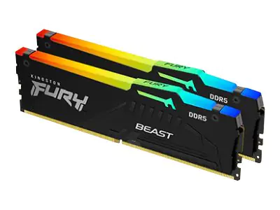 Kingston FURY Beast RGB - DDR5 - Kit - 16 GB: 2 x 8 GB KF552C40BBAK2-16