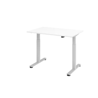 Hammerbacher Schreibtisch VXMST12/W/S 120x80cm weiß