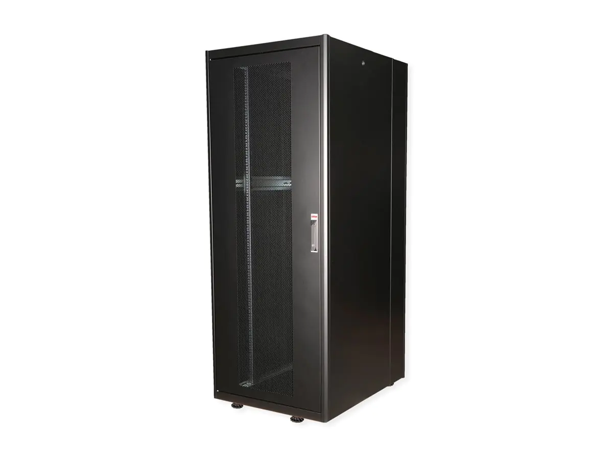 ROLINE Basic - Schrank Netzwerkschrank - perforierte Tür, 800x1000 BxT - RAL 9005, Jet Black - 42HE - 48.3 cm (19") 26.21.0215