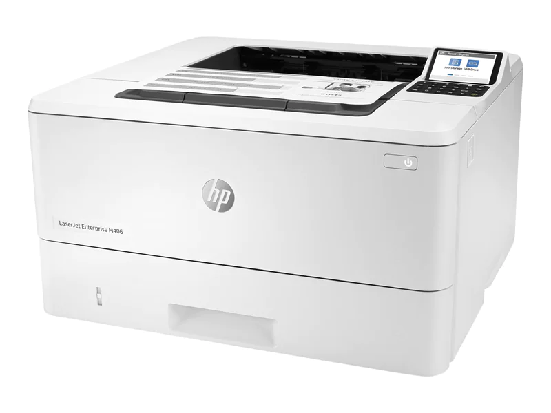 HP LaserJet Enterprise M406dn - Drucker - s/w - Duplex - Laser - A4/Legal - 1200 x 1200 dpi - bis zu 40 Seiten/Min. - Kapazität: 350 Blätter - USB 2.0, Gigabit LAN, USB 2.0-Host