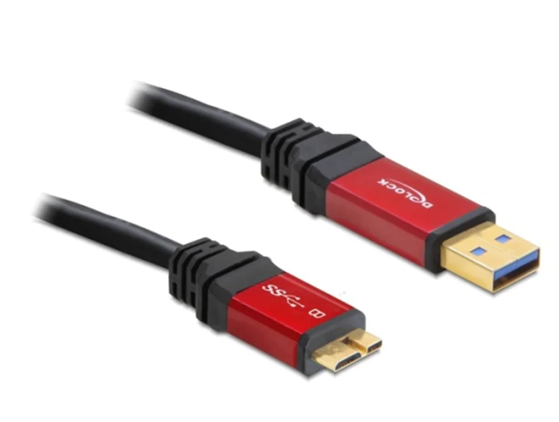 Delock Premium - USB-Kabel - USB Typ A (M) zu Micro-USB Typ B (M) - USB 3.0 - 2 m - Schwarz