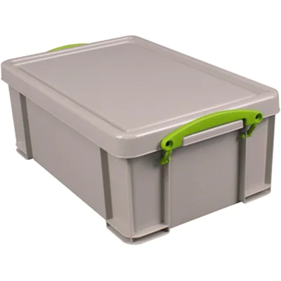 Really Useful Box Aufbewahrungsbox Recycling 39 x 15,5 x 25,5 cm (B x H x T) 9l Polypropylen, 100 % recycelt taubengrau