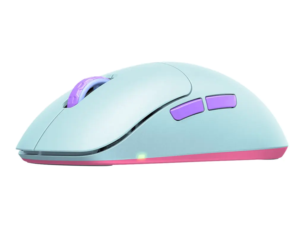 Xtrfy M8 - Maus - optisch - 5 Tasten - kabellos - 2.4 GHz - kabelloser Empfänger (USB) - frosty mint
