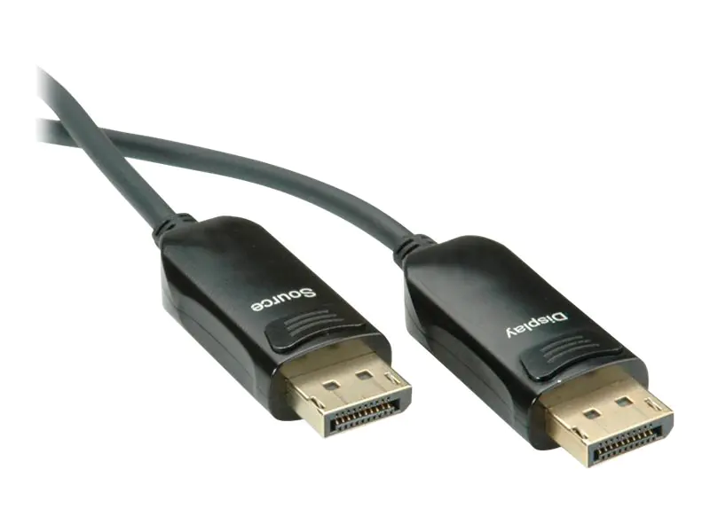 Roline - DisplayPort-Kabel - DisplayPort (M) zu DisplayPort (M) - 30 m - 4K Unterstützung, aktiv - Schwarz
