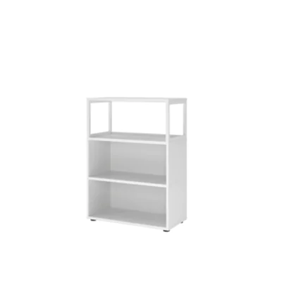 Hammerbacher Regal FlexWall 800 x 1.100 x 400 mm (B x H x T) 28kg Holz weiß