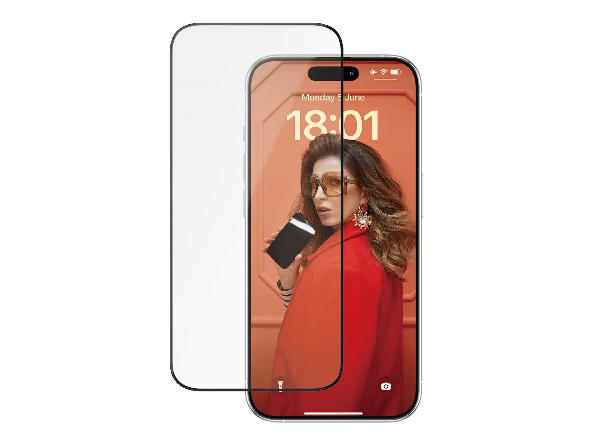 PanzerGlass Ceramic Protection f. iPhone 15 Pro Ultra-Wide Fit
