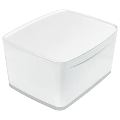 Leitz Aufbewahrungsbox MyBox 52161001 mittel 18l Deckel ws/gr