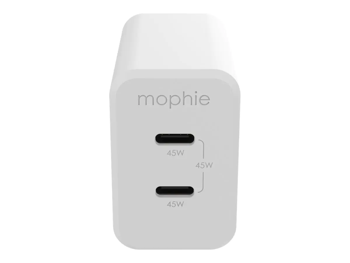 ZAGG mophie speedport - Netzteil - 45 Watt - PD - 2 Ausgabeanschlussstellen (USB-C)