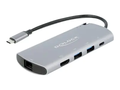 Delock - Dockingstation - USB-C - HDMI - 1GbE