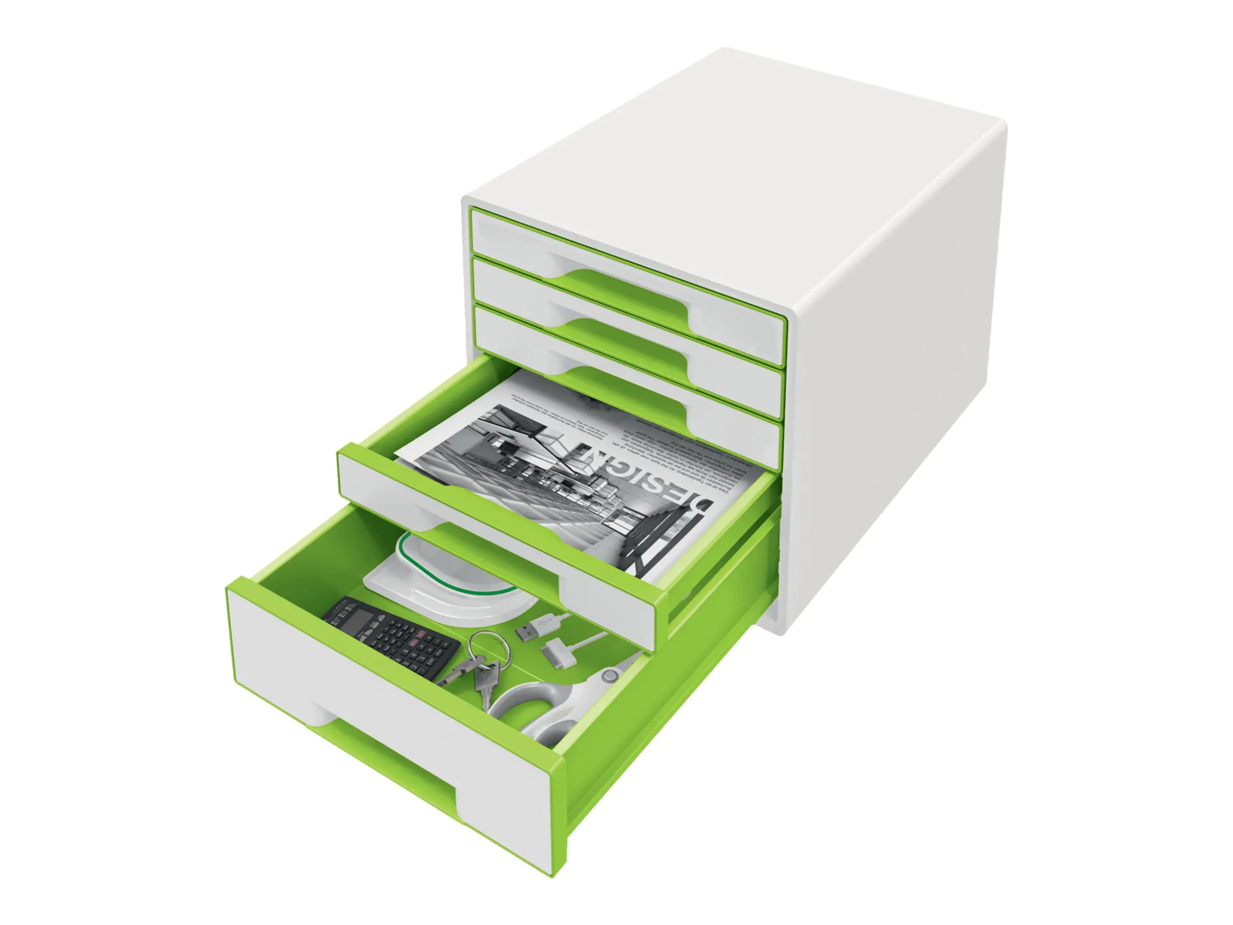 Esselte Leitz WOW CUBE - Schubladenschrank - 5 Schubfächer 52142054