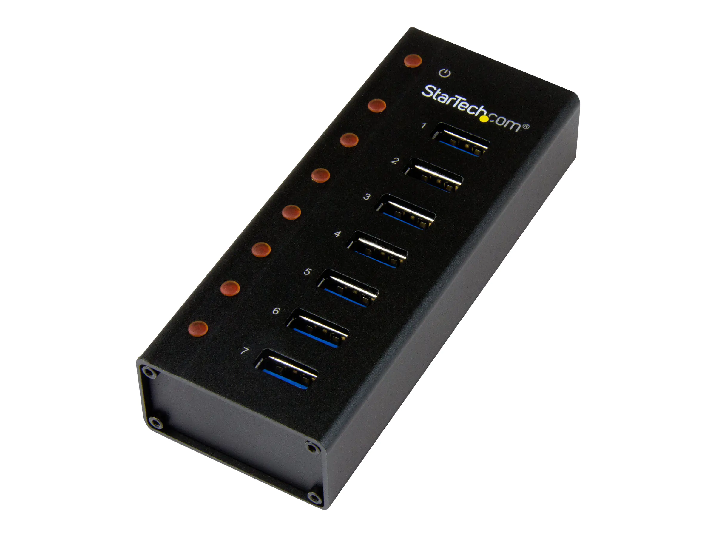 StarTech 7 Port USB 3.0 Hub - Metallgehäuse - Desktop oder Wandmontierbar - Kompakter 7-fach Verteiler SuperSpeed Hub - Hub - 7 x SuperSpeed USB 3.0 - Desktop, wandmontierbar - für P/N: BNDTBUSB3142, PEXUS313AC2V, PEXUSB311A1E, PEXUSB312A2, PEXUSB314A2V,