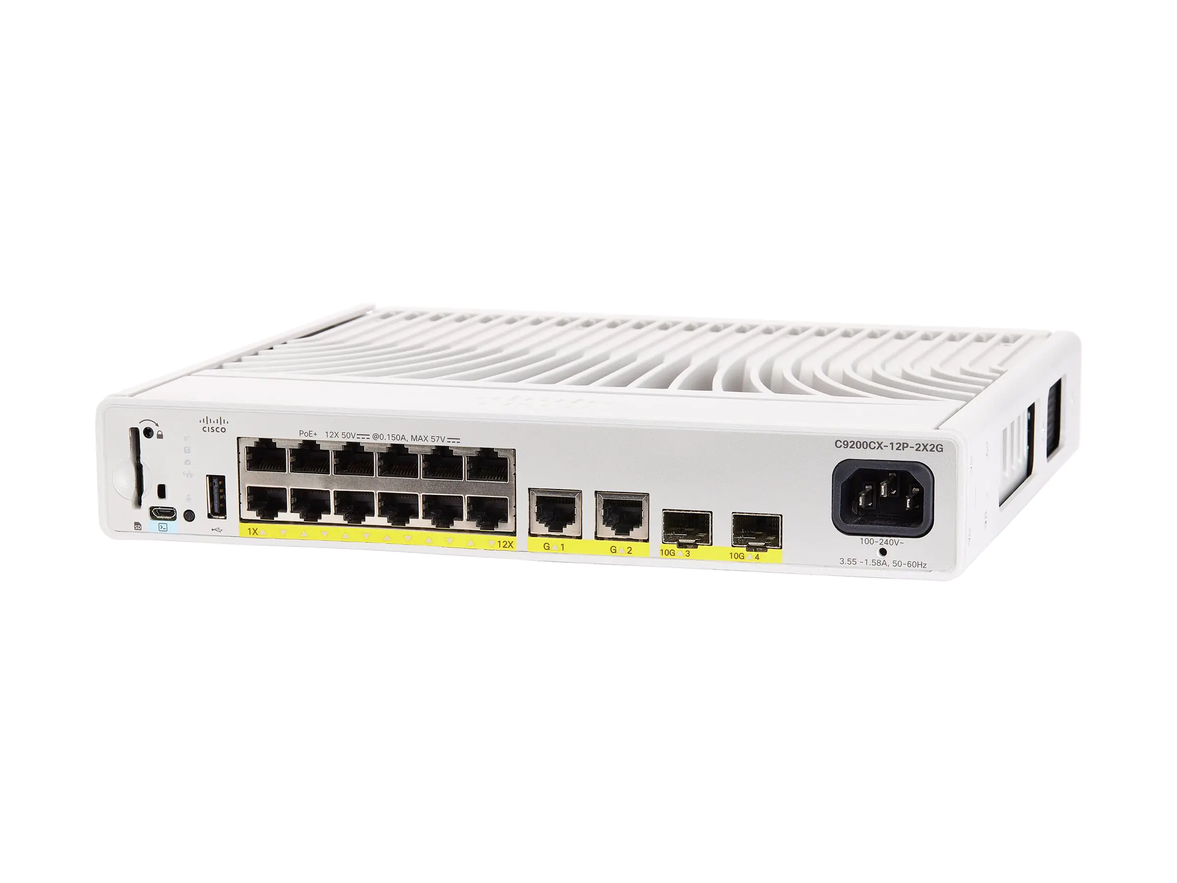 Cisco Catalyst 9200CX - Network Essentials - Switch - kompakt - L3 - managed - 12 x 10/100/1000