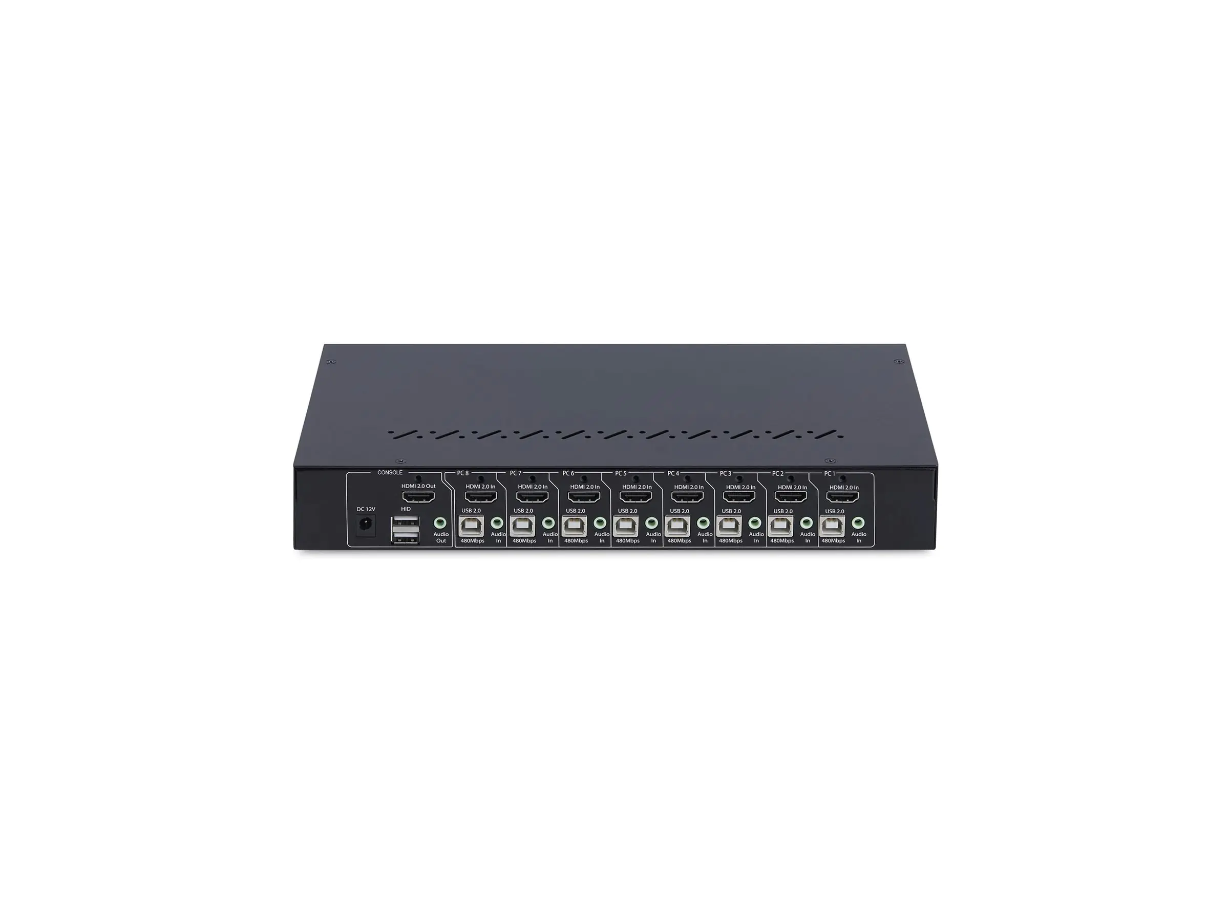 StarTech.com 8-Port HDMI KVM Switch w/1U Rack Mount Kit, 4K 60Hz