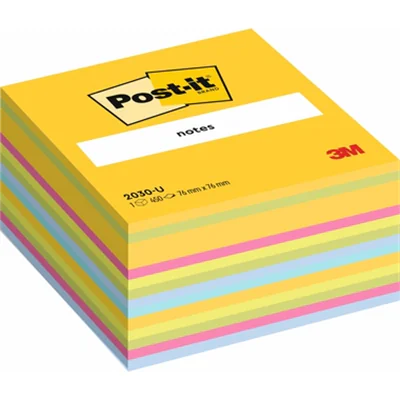 Post-it Haftnotizwürfel 2030U 76x45x76mm 450Blatt sortiert