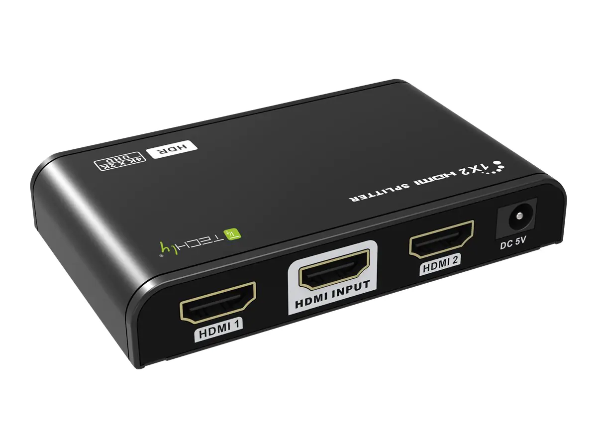 Techly HDMI2.0 Splitter 4K 2ways HDR - Video- /Audio-Splitter