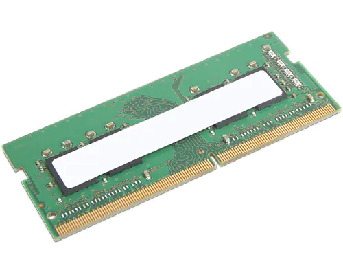 Lenovo DDR4 - Modul - 4 GB - SO DIMM 260-PIN - 3200 MT/s / PC4-25600 - ungepuffert - non-ECC - CRU - grün - für ThinkCentre M70a; M70q; M80q; M90a; M90q; ThinkPad E14 Gen 2; E15 Gen 2; L14 Gen 1; L15 Gen 1; ThinkStation P340 (Tiny) 4X71A14571