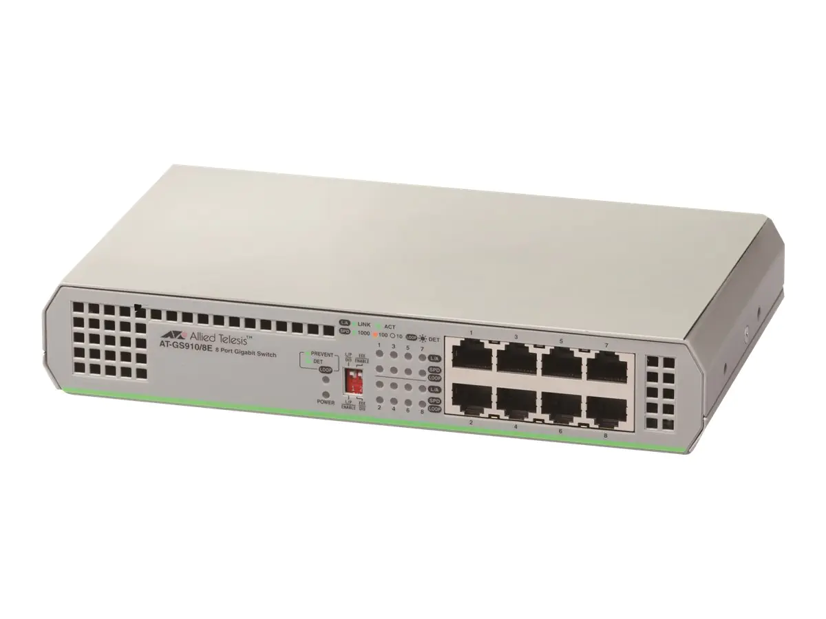 Allied Telesis CentreCOM AT-GS910/8E - Switch