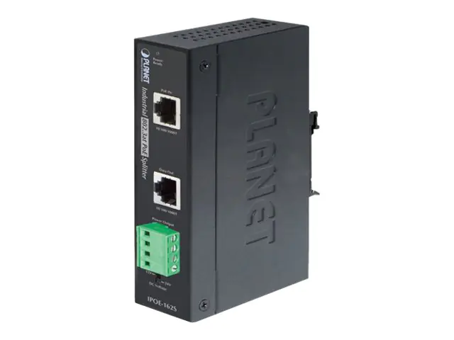 PLANET IPOE-162S - PoE-Splitter (DIN-Schienenmontage möglich) - 48 - 56 V - 25 Watt - Ethernet 10/100/1000 - Ausgangsanschlüsse: 1