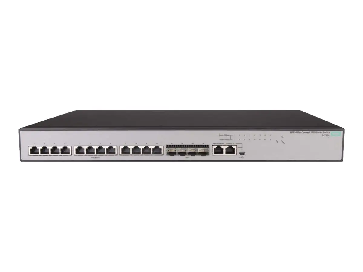 HP Switch JH295A 12 Desktop, an Rack montierbar 1U