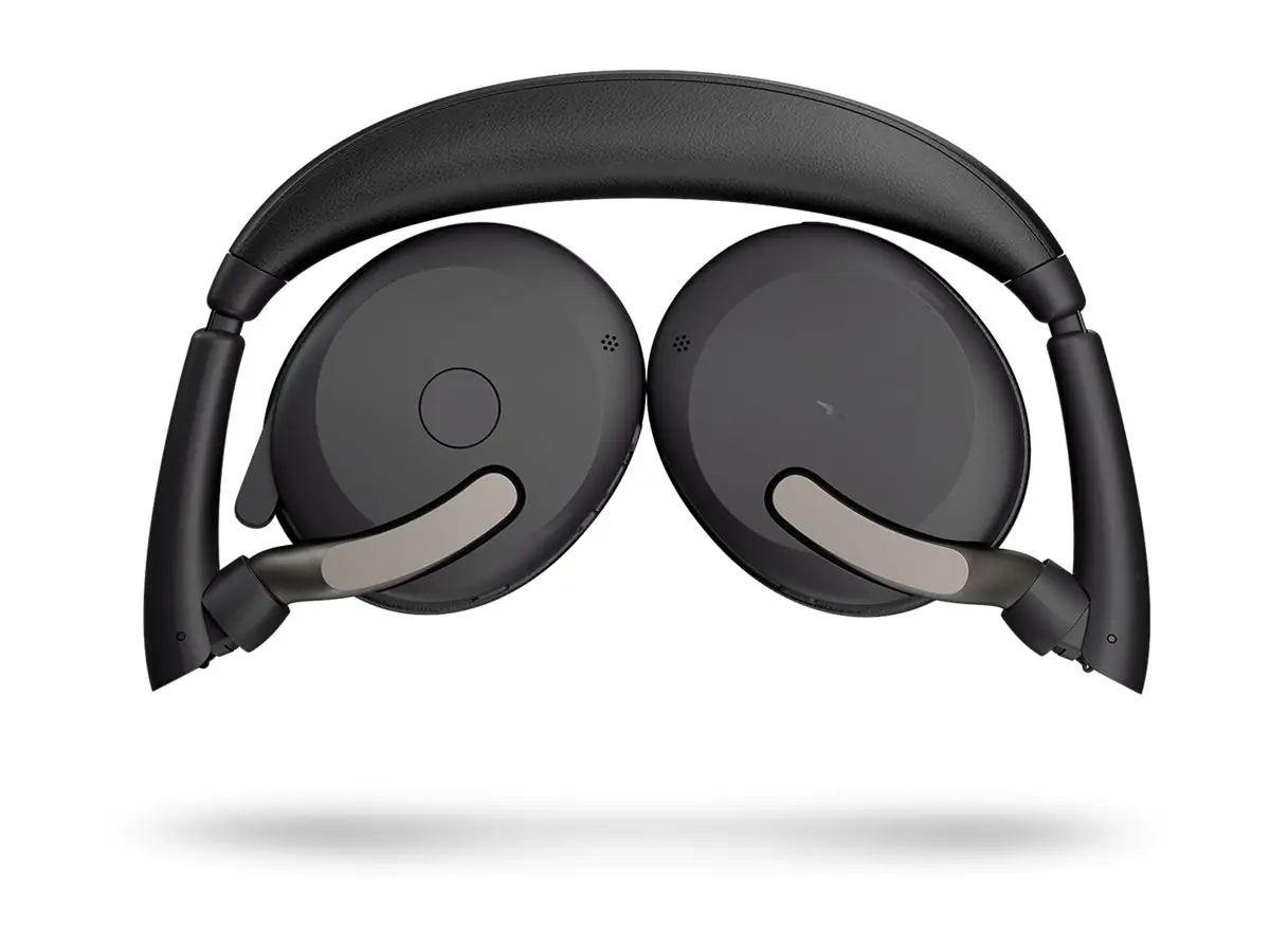 Jabra Evolve2 65 Flex UC Stereo - Headset - On-Ear - Bluetooth - kabellos - aktive Rauschunterdrückung - USB-A - Schwarz - optimiert für UC