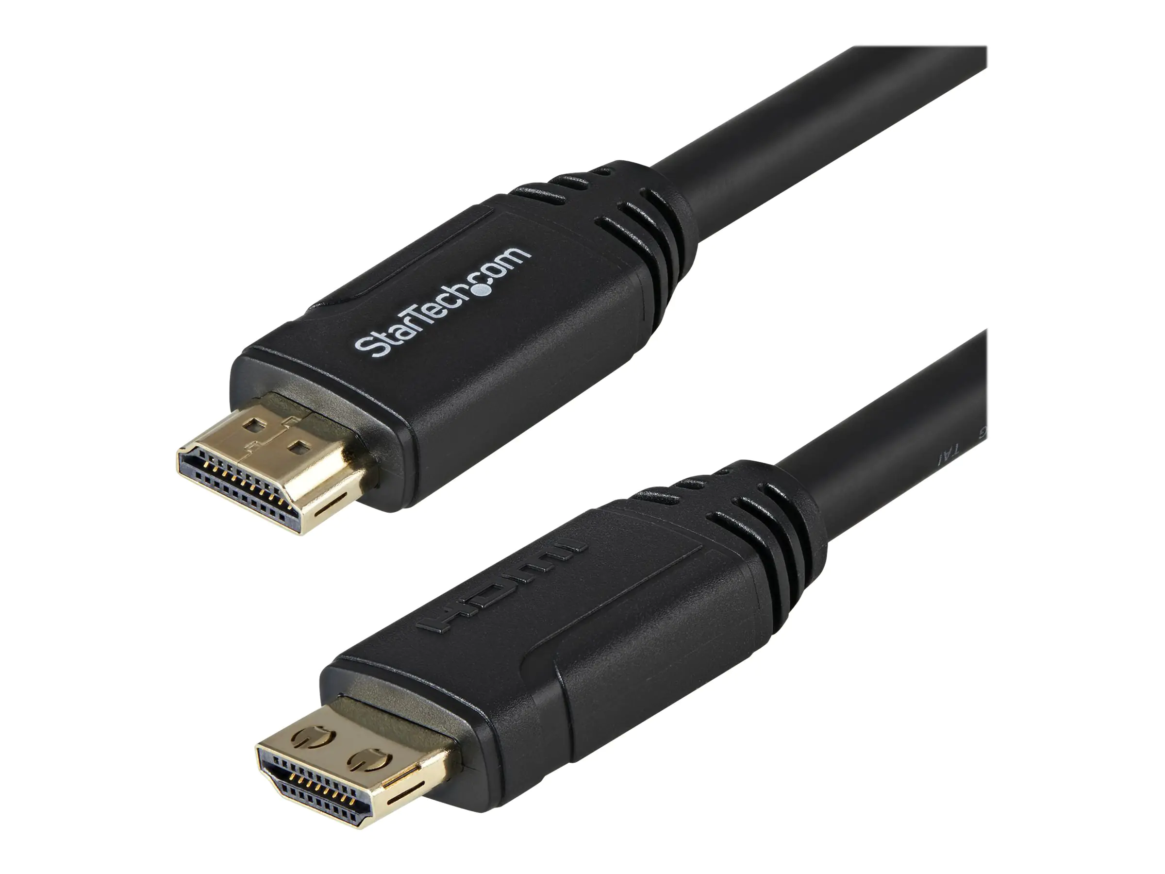 StarTech 3m HDMI 2.0 Kabel mit Riegel - 4K 60Hz Premium zertifiziertes High Speed HDMI Kabel mit Ethernet - HDR10, 18 Gbit/s - HDMI Monitorkabel - St/St - Schwarz (HDMM3MLP) - Highspeed - HDMI-Kabel - HDMI m?nnlich gerade zu HDMI m?nnlich gerade - 3 m - S