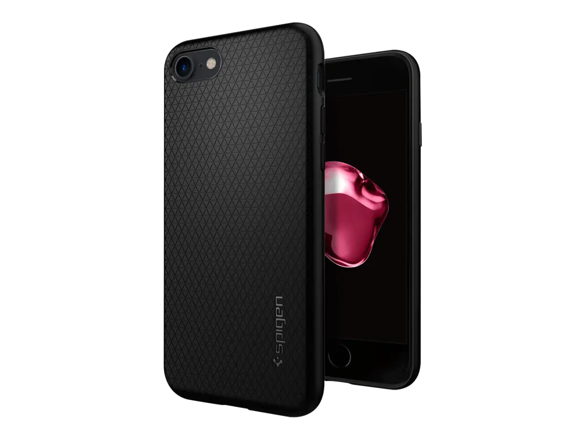 Spigen Liquid Air Armor - Hintere Abdeckung für Mobiltelefon - Thermoplastisches Polyurethan (TPU) - Schwarz - für Apple iPhone 7