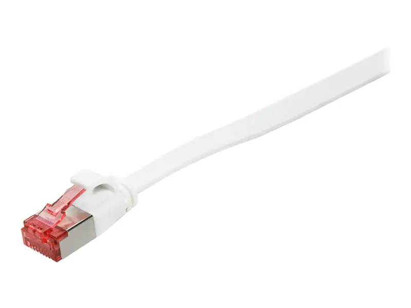 LogiLink SlimLine - Patch-Kabel - RJ-45 (M) bis RJ-45 (M) - 5 m - U/FTP, PiMF - CAT 6 - geformt, ohne Haken, flach - weiß