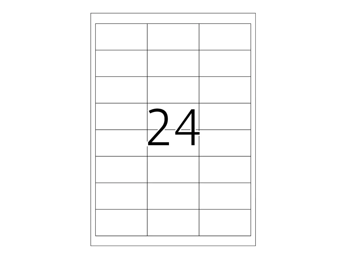 HERMA Special - Weiß - 66 x 33.8 mm 600 Etikett(en) (25 Bogen x 24 permanent selbstklebende 4389