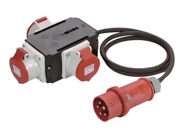 Bachmann H07RN-F5G - Netz-Splitter - IEC 60309 16A zu IEC 60309 16A - Wechselstrom 230/400 V - 16 A - 2 m - im Freien