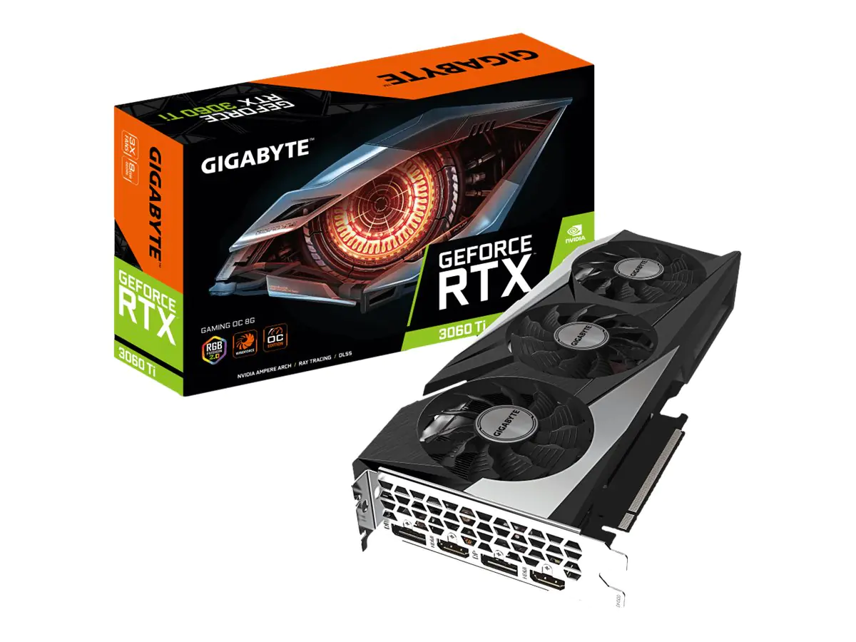 Gigabyte GeForce RTX 3060 Ti GAMING OC 8G (rev. 2.0) - Grafikkarten - GF RTX 3060 Ti - 8 GB GDDR6 - PCIe 4.0 x16 - 2 x HDMI, 2 x DisplayPort