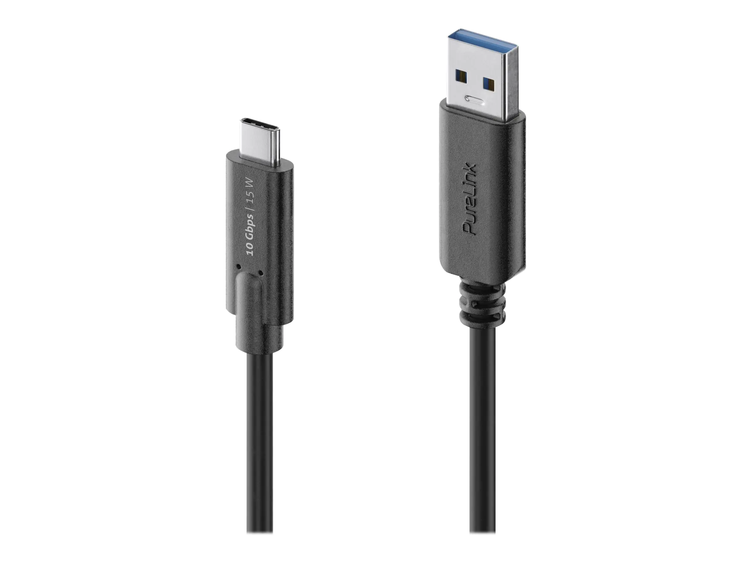 PureLink Premium USB 3.2 (Gen 2) USB-C / USB-A Kabel schwarz 1m