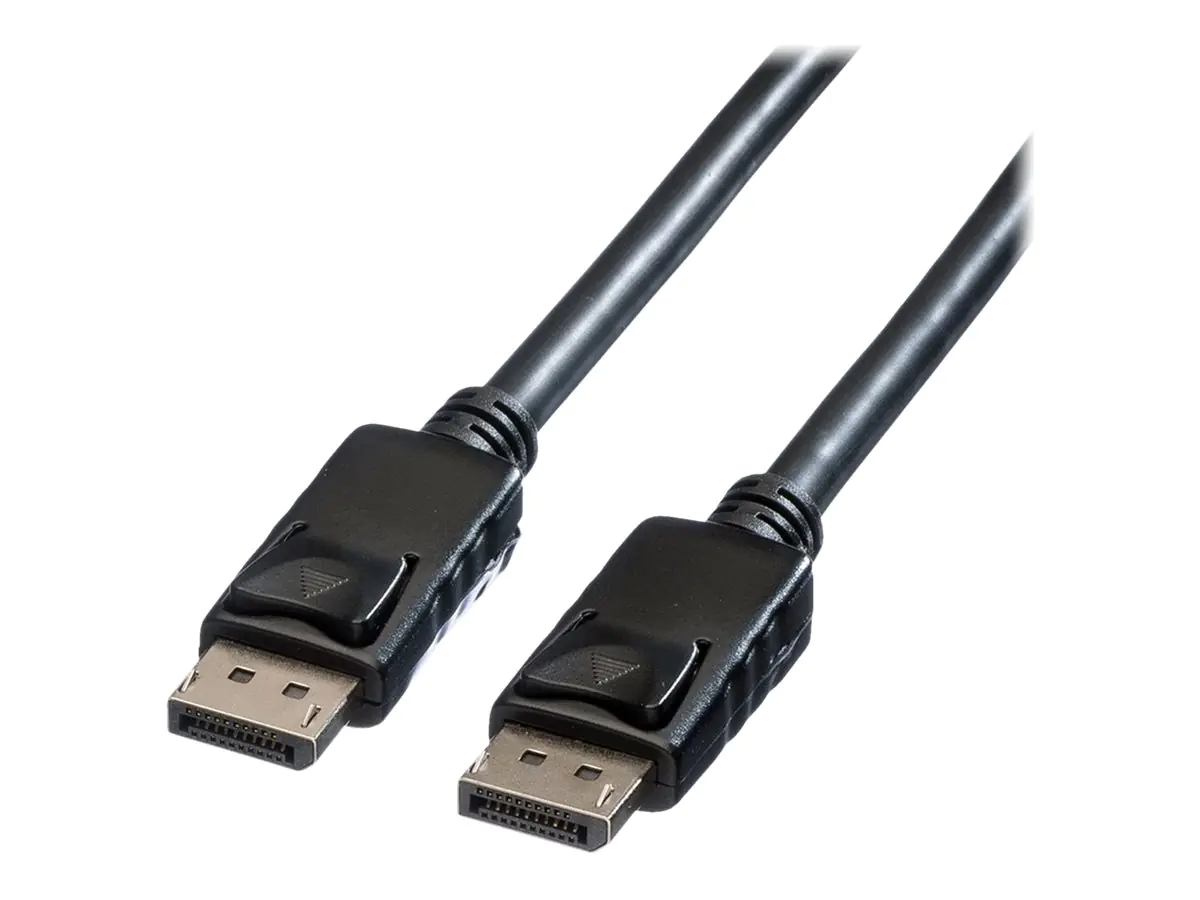 Roline - DisplayPort-Kabel - DisplayPort (M) eingerastet zu DisplayPort (M) eingerastet - DisplayPort 1.2 - 3 m - 4K Unterstützung - Schwarz