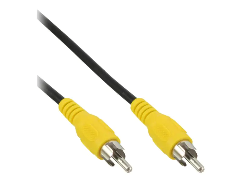 InLine - Videokabel - composite video - RCA männlich zu RCA männlich - 50 cm - Schwarz