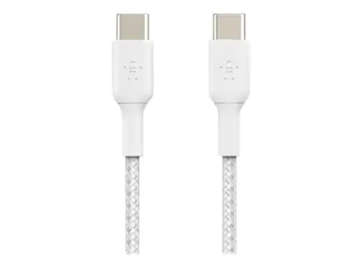 Belkin BoostCharge - USB-Kabel - 24 pin USB-C (M) zu 24 pin USB-C (M) - 1 m - weiß