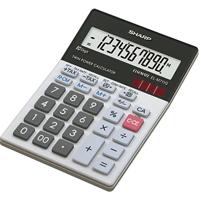 Sharp EL-M711G, Desktop, Einfacher Taschenrechner, 10 Ziffern