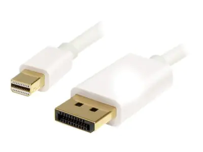 StarTech 2m Mini DisplayPort 1.2 auf DisplayPort Adapterkabel - mDP zu DP 4k x 2k Kabel - St/St - Weiß - DisplayPort-Kabel - Mini DisplayPort (M) zu DisplayPort (M) - 2 m - weiß - für P/N: CDP2MDP, CDP2MDPEC, CDP2MDPFC, CDPVDHDMDP2G, CDPVDHDMDPRG, CDPVDHD