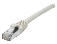 Dexlan - Patch-Kabel - RJ-45 (M) zu RJ-45 (M) - 1 m - 7.6 mm - S/FTP - CAT 8.1 - halogenfrei - Grau