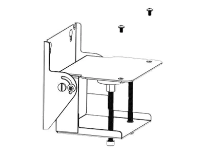 Elo - Befestigungskit (Befestigungsplatte, Montageklammer) - für Monitor - Bildschirmgröße: 25.4 cm (10") - Oberflächenmontage - für Elo 1002L, 1502L, 2703LM